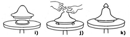 LID CONE - Separated from the cone - knob turning