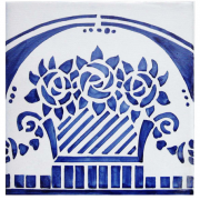 b) Un diseño de un solo color para una cocina.